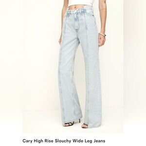 BRAND NWT, Size 31. Cary High Rise Slouchy Wide Leg Jeans by Reformation.